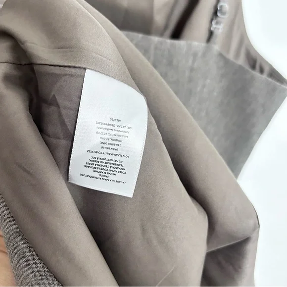 MARE MARE Anthropologie A-Line Slip Dress Taupe Gray Brown Size L NWT - Picture 11 of 13